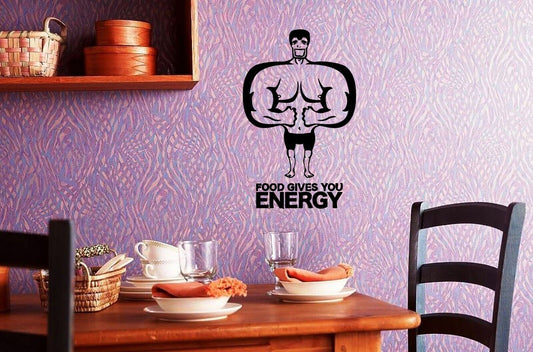 Wall Stickers Vinyl Decal Kitchen Healthy Eating Energy ig1436