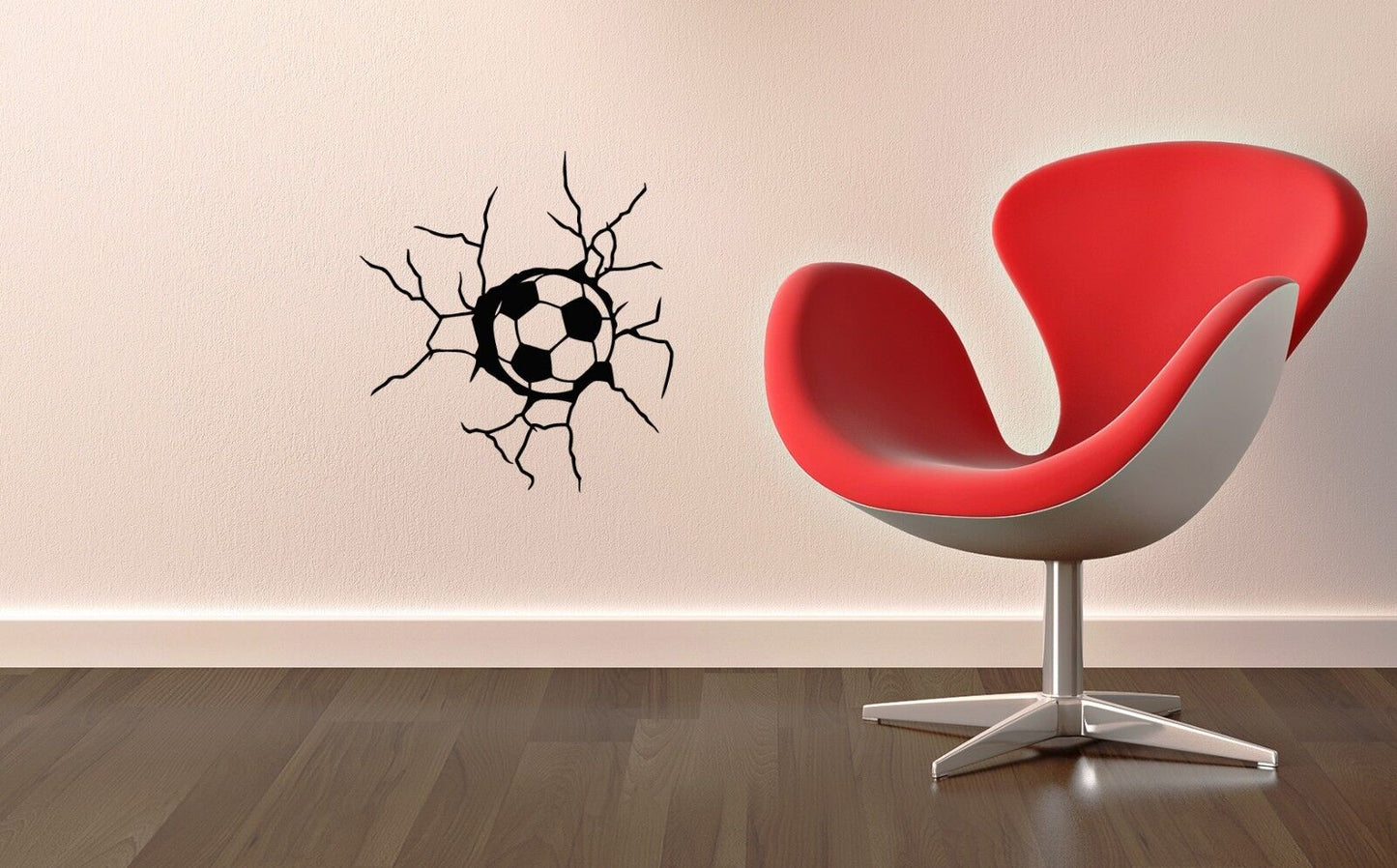 Wall Stickers Vinyl Decal Spoof Ball Wall Crack Sports ig1430