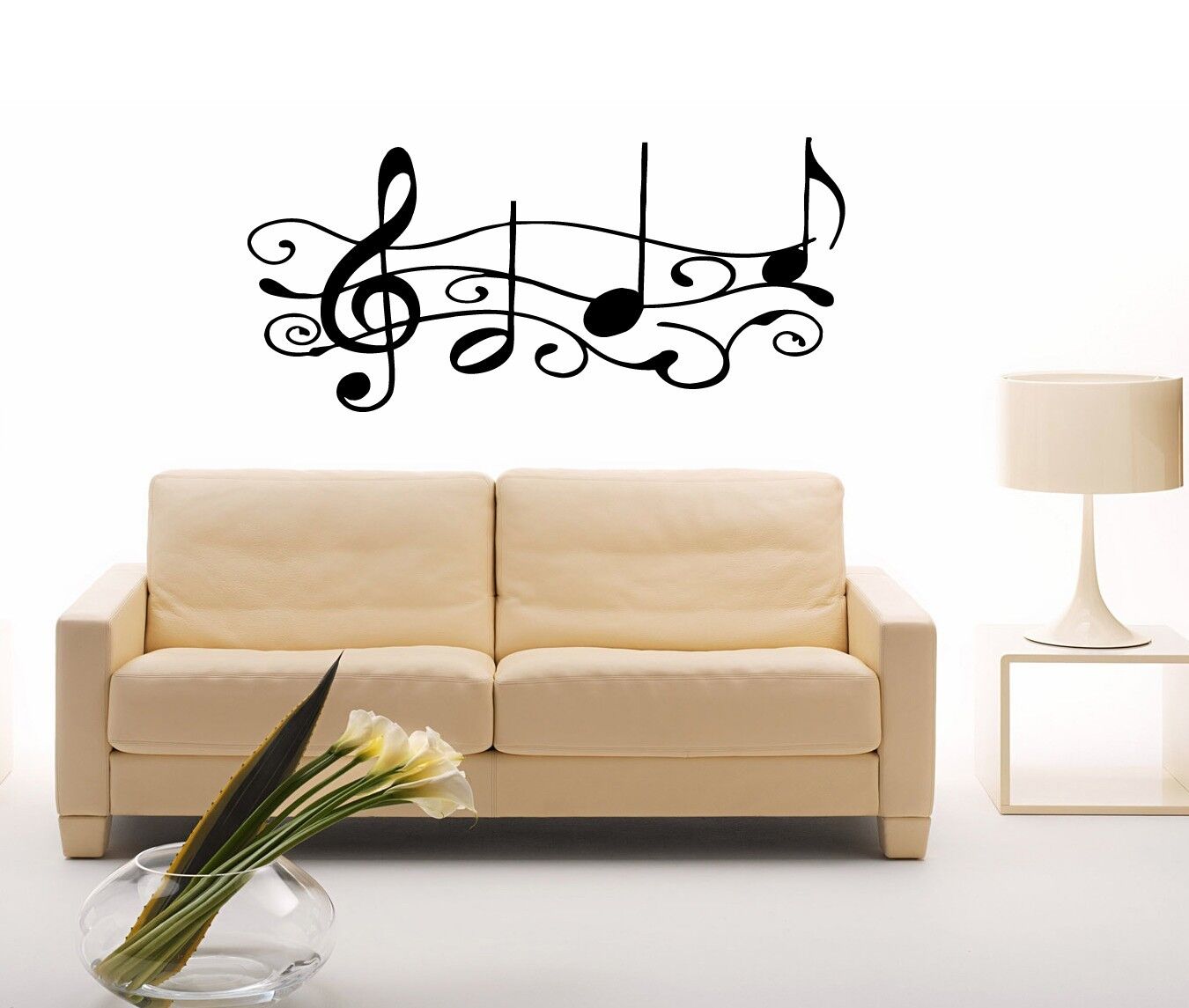 Wall Stickers Vinyl Decal Sheet Music For Living Room Decor ig1413