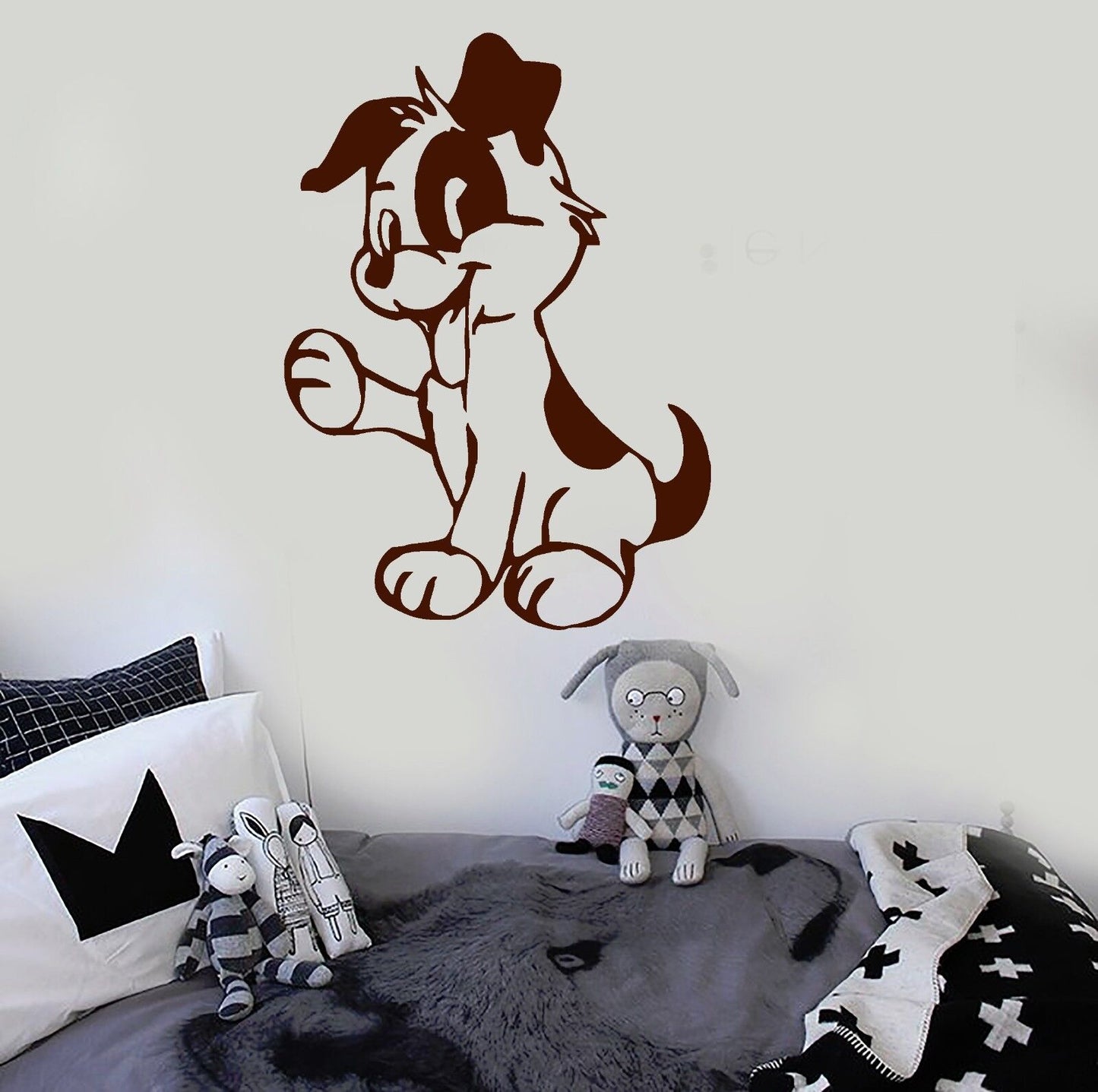 Wall Stickers Vinyl Decal Puppy Dog Nursery Animal For Kids Room (ig1379)