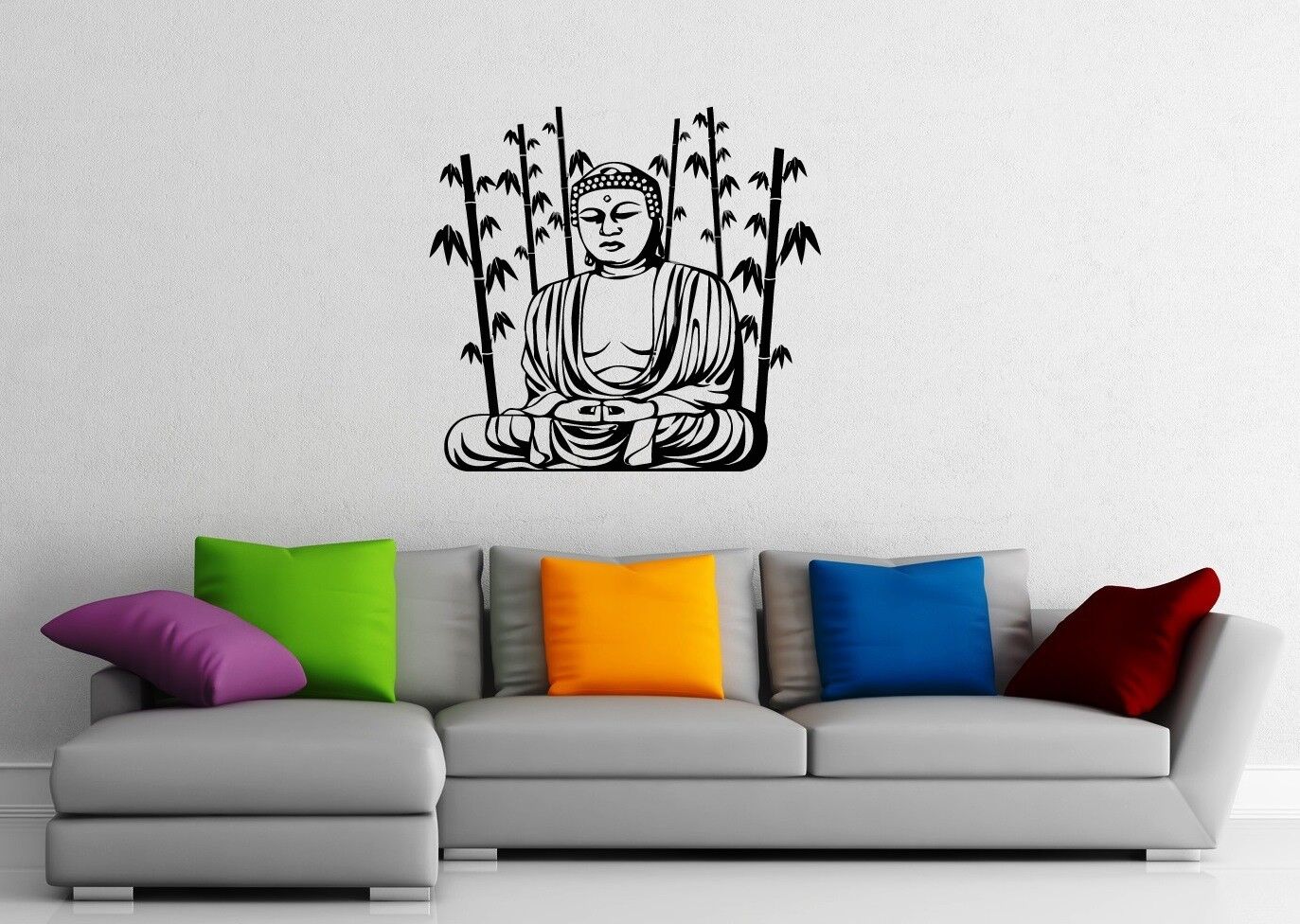 Wall Stickers Vinyl Decal Buddha Meditation Yoga Religion ig1361