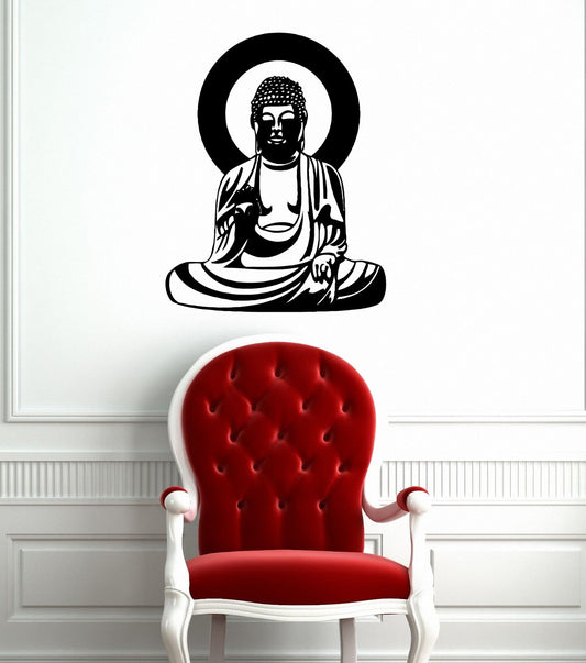 Wall Stickers Vinyl Decal Buddha Meditation Religion Buddhism ig1343