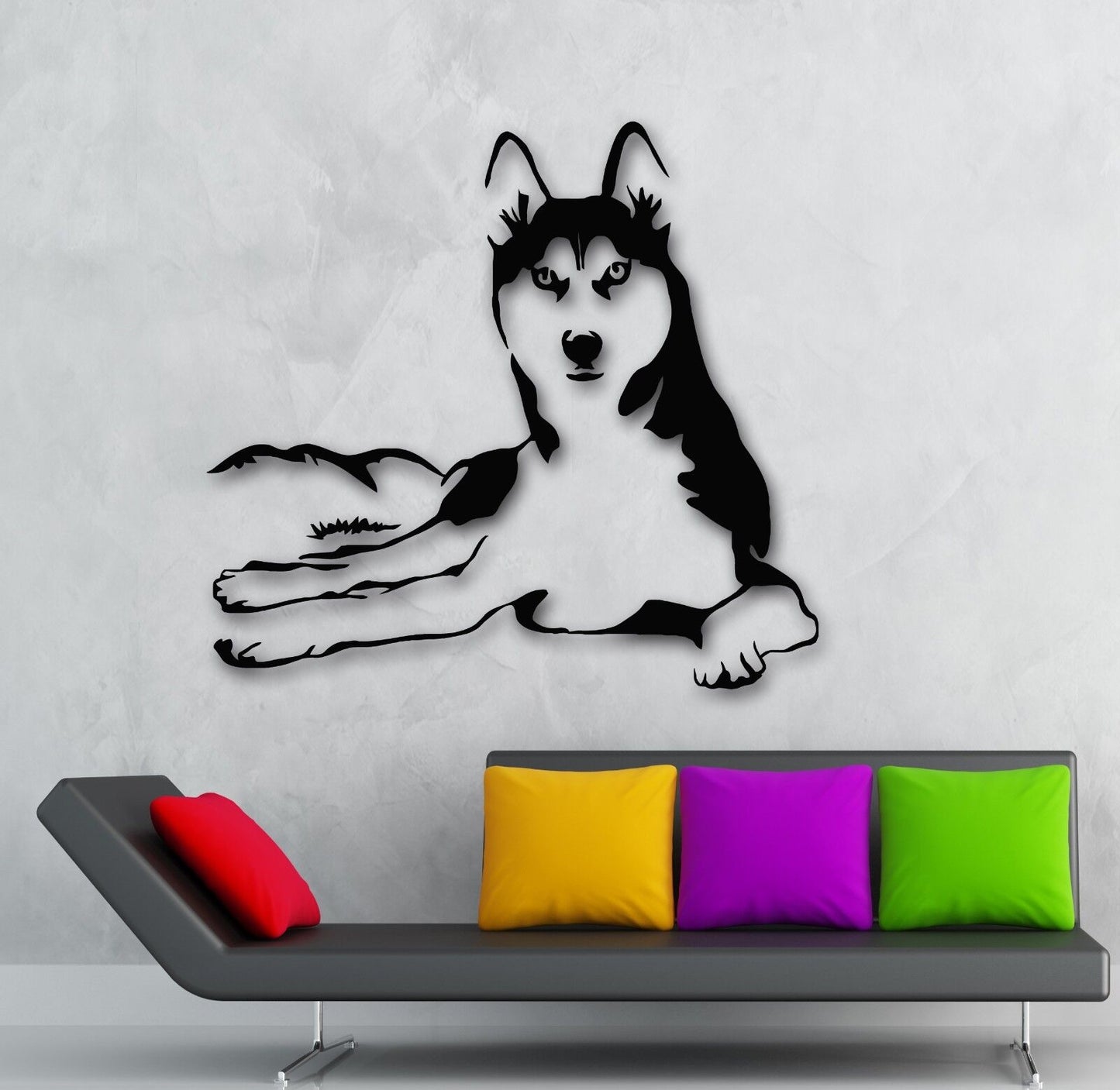 Wall Stickers Vinyl Decal Husky Dog Animals Pets Veterinary (ig1341)