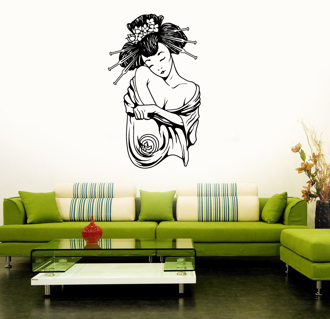 Wall Sticker Vinyl Decal Geisha Japan Beautiful Sexy Oriental Women (ig1299)