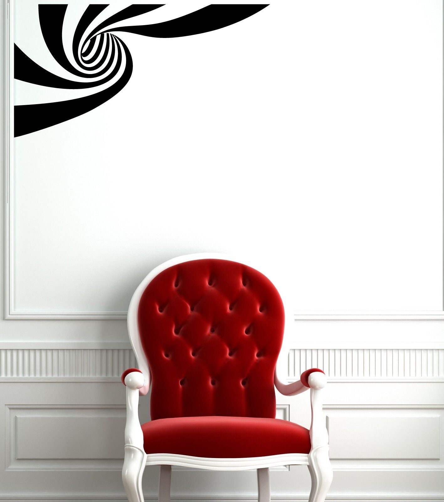 Wall Sticker Vinyl Decal Modern Style Illusion for Living Room ig1296