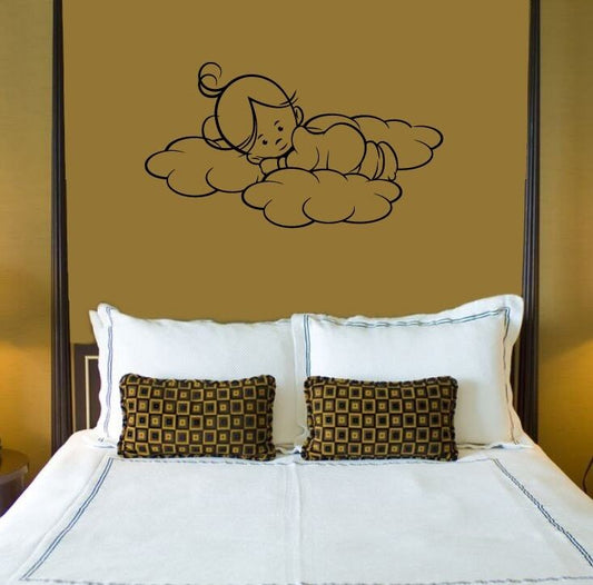 Wall Sticker Vinyl Decal for Bedroom Baby Kids Sky Angel ig1290