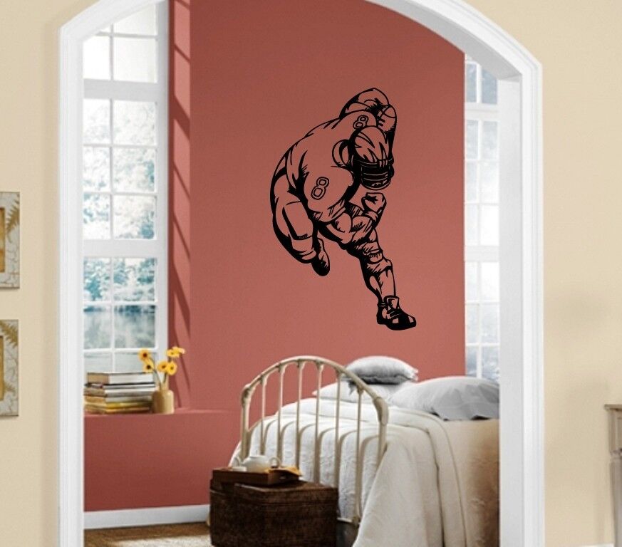 Wall Sticker Vinyl Decal American Football Sport Athlete ig1259