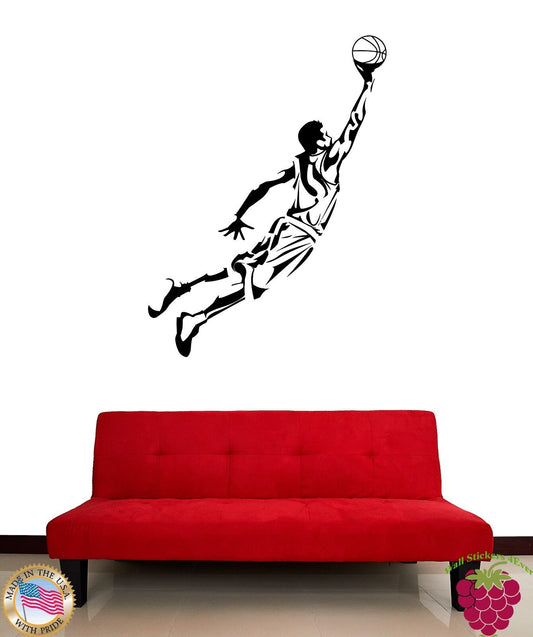 Wandaufkleber, Vinyl, Basketball, Sport, Wohnzimmer, Schlafzimmer (z1605)