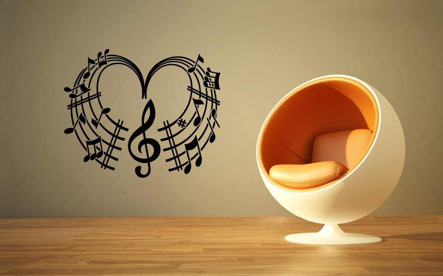 Wall Sticker Vinyl Decal Music Classical Sheet Cool Design Living Room ig1229