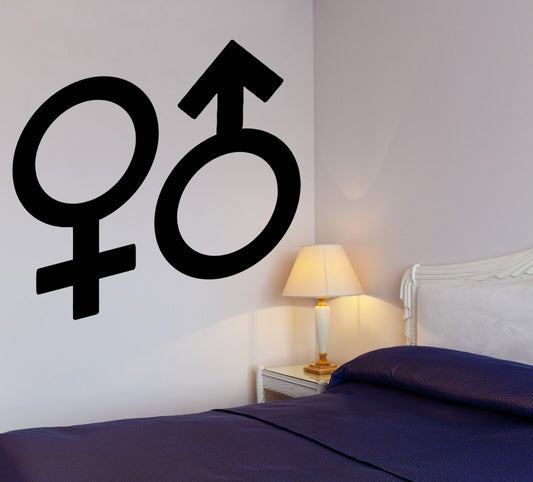 Wandaufkleber, cooles Design für Schlafzimmer, Liebe, Sex, Romantik, Vinyl, Aufkleber (ig1216)