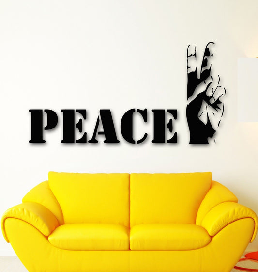 Wandaufkleber, Vinyl, „Good Peace“, Hippie, cooles Design für Wohnzimmer, ig1213