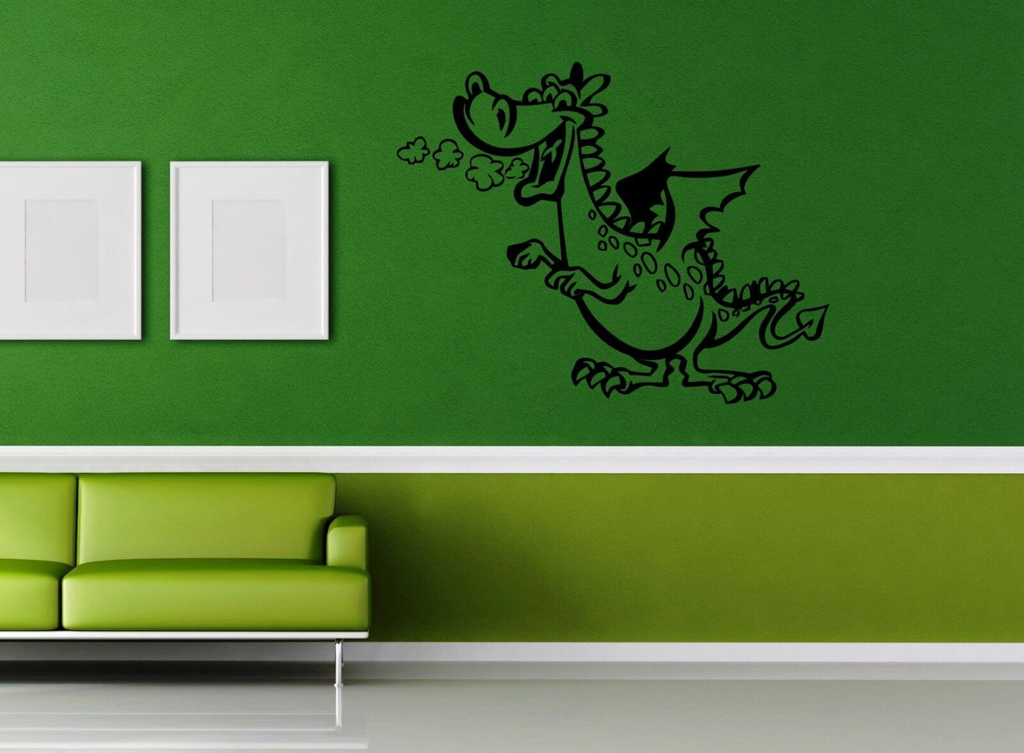 Autocollant mural en vinyle pour enfants, motif Dragon, contes fantastiques (ig1188)