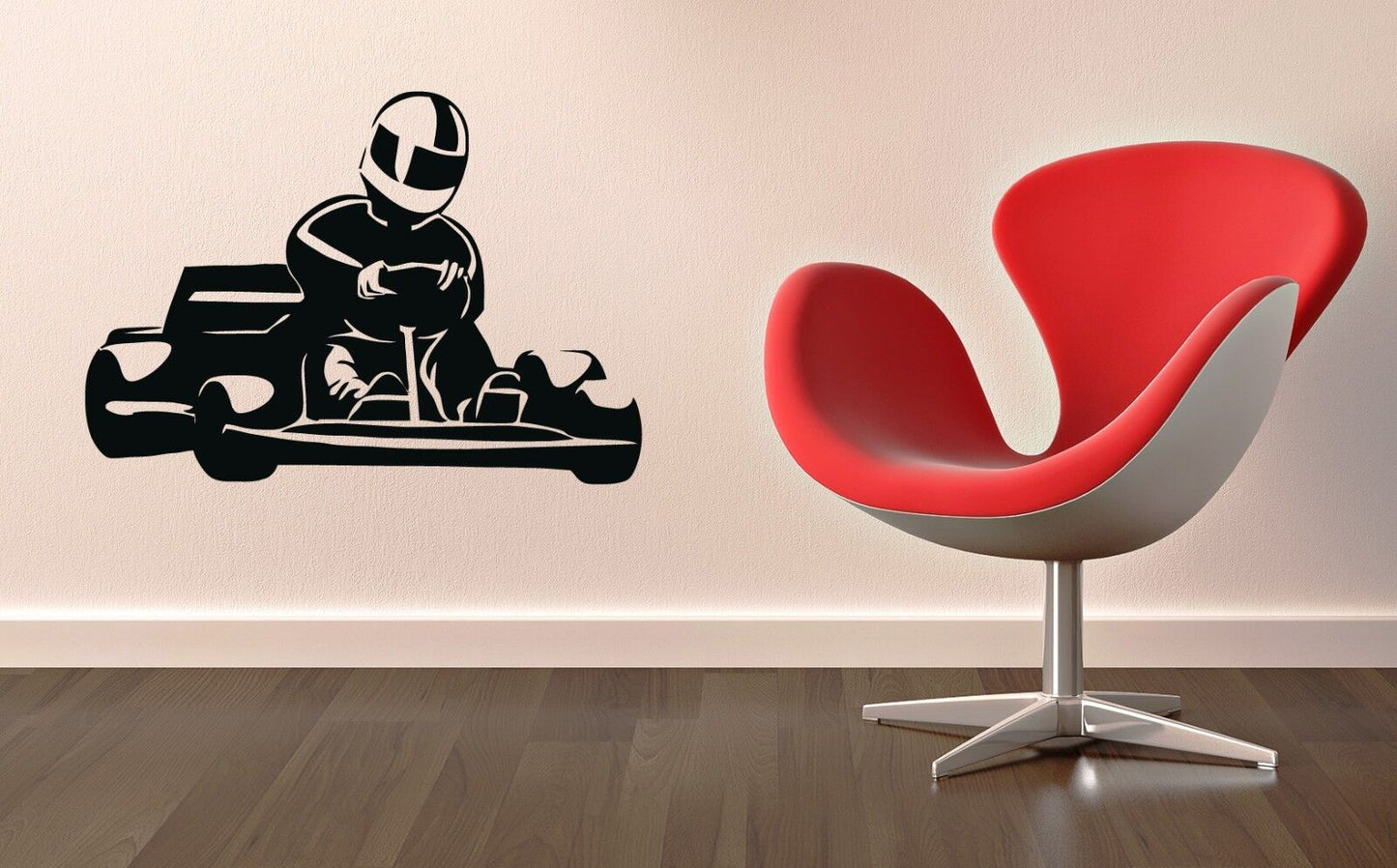 Autocollant mural en vinyle, Karting, course, sport, vitesse, Kart (ig1179)