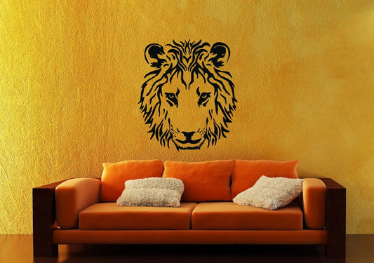 Autocollant mural en vinyle, autocollant Lion prédateur Animal Tribal, superbe Design (ig1171)