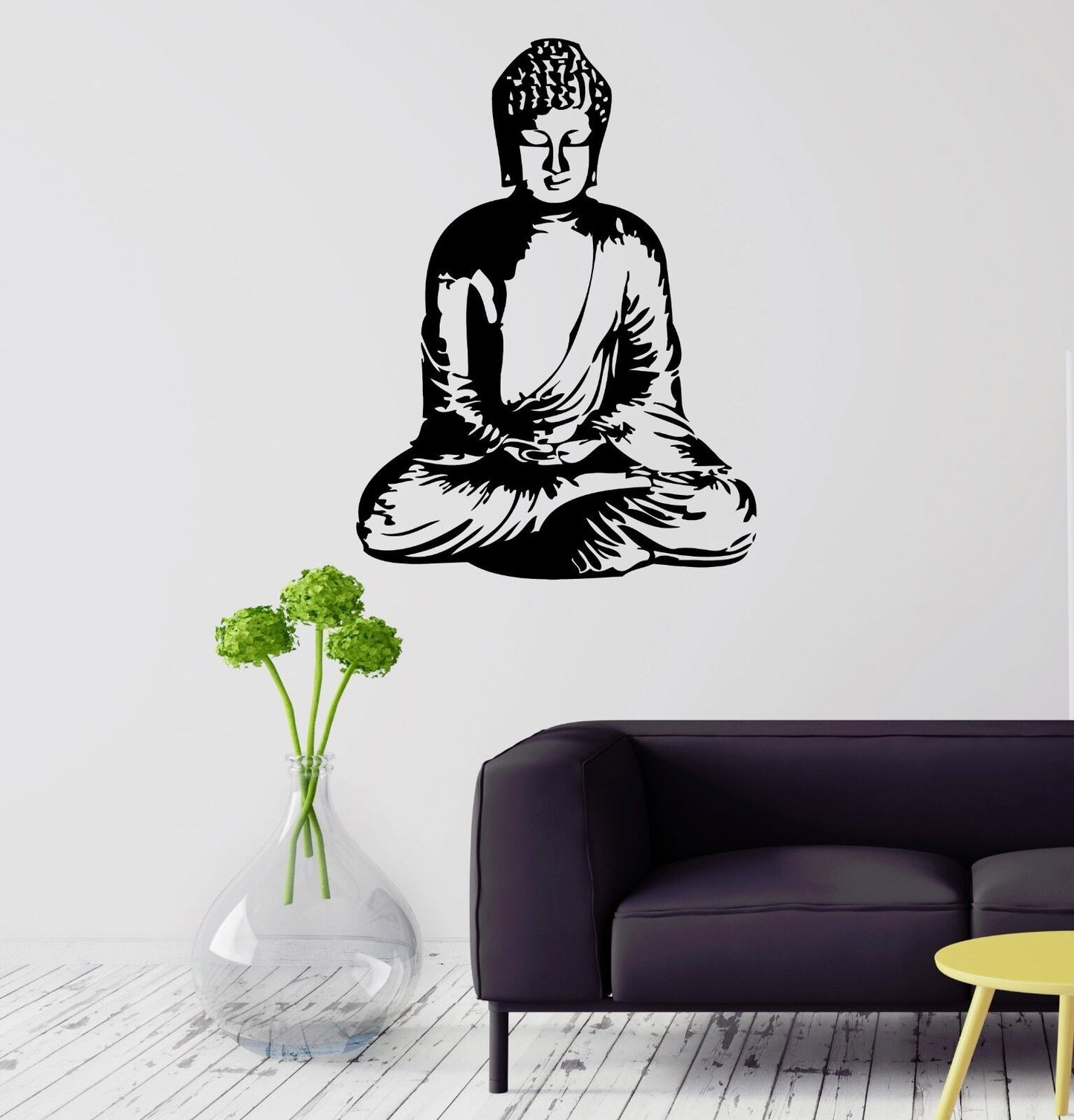 Wandaufkleber Buddha Meditation Buddhismus Religion Mantra Vinyl Aufkleber (ig1165)