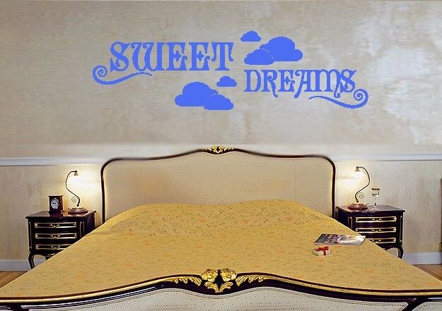 Wandaufkleber, Vinyl, „Sweet Dreams Cloud“, hervorragende Dekoration für Schlafzimmer (ig1164)