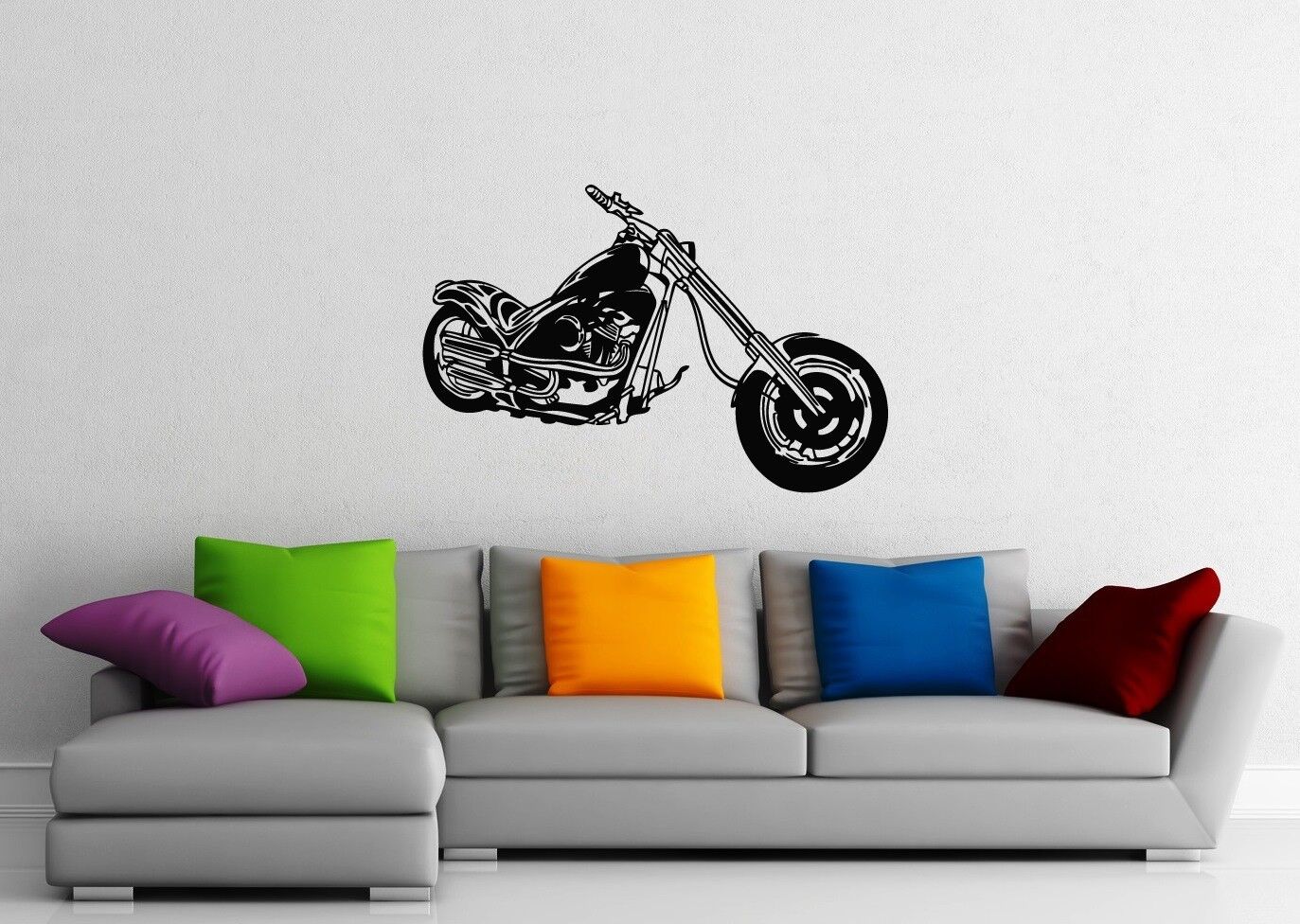 Autocollant mural en vinyle pour moto, vélo de Sport, Garage pour hommes (ig1161)