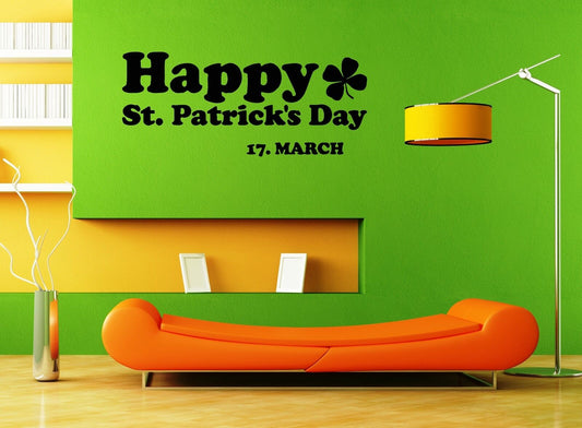 Wall Sticker Vinyl Decal St. Patrick's Day Ireland Irish Celebration (ig1158)