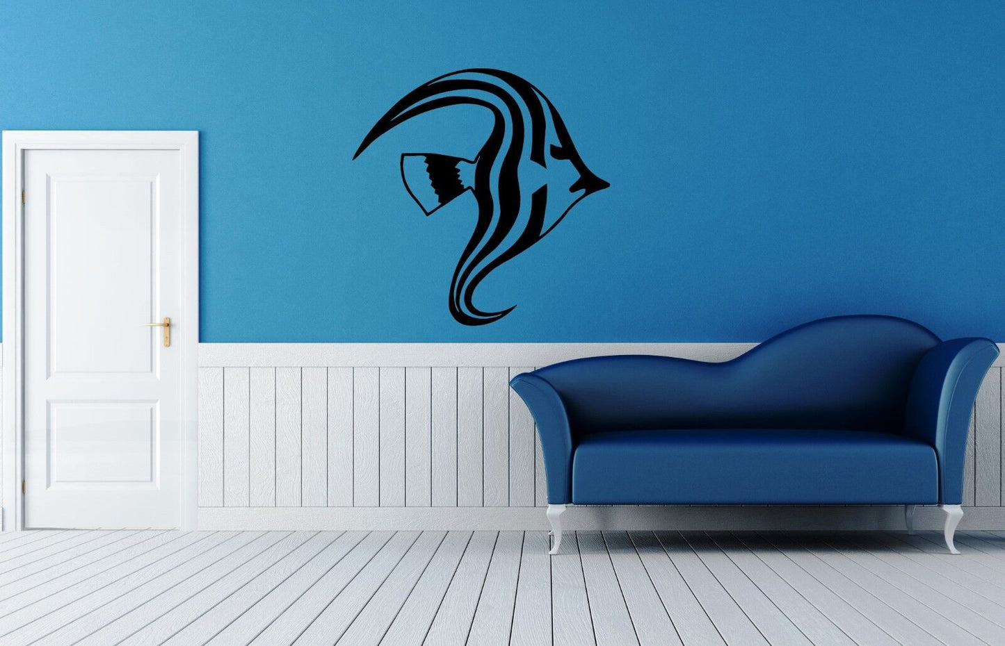 Wall Sticker Vinyl Decal Fish Marine Ocean Decor Nice for Bathroom (ig1157)