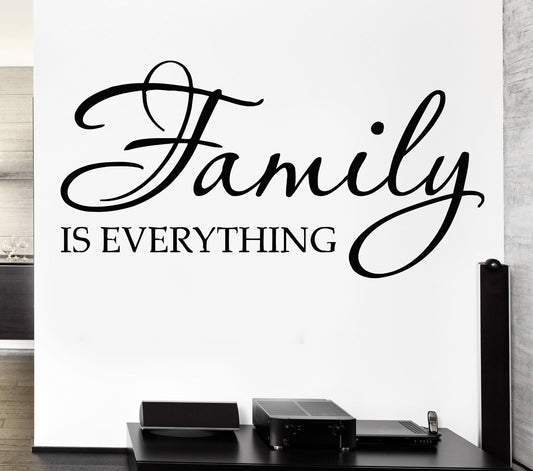 Wall Sticker Vinyl Decal Family Is Everything Quote Decor for Bedroom (ig1153)