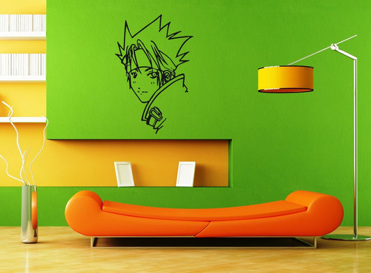 Autocollant mural en vinyle, dessin animé japonais Naruto, décor pour chambre d'enfants (ig1130)