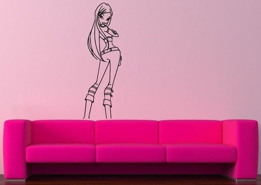 Wall Stickers Vinyl Decal Girl Teen Anime Manga Kids Baby Room Nursery (ig1092)