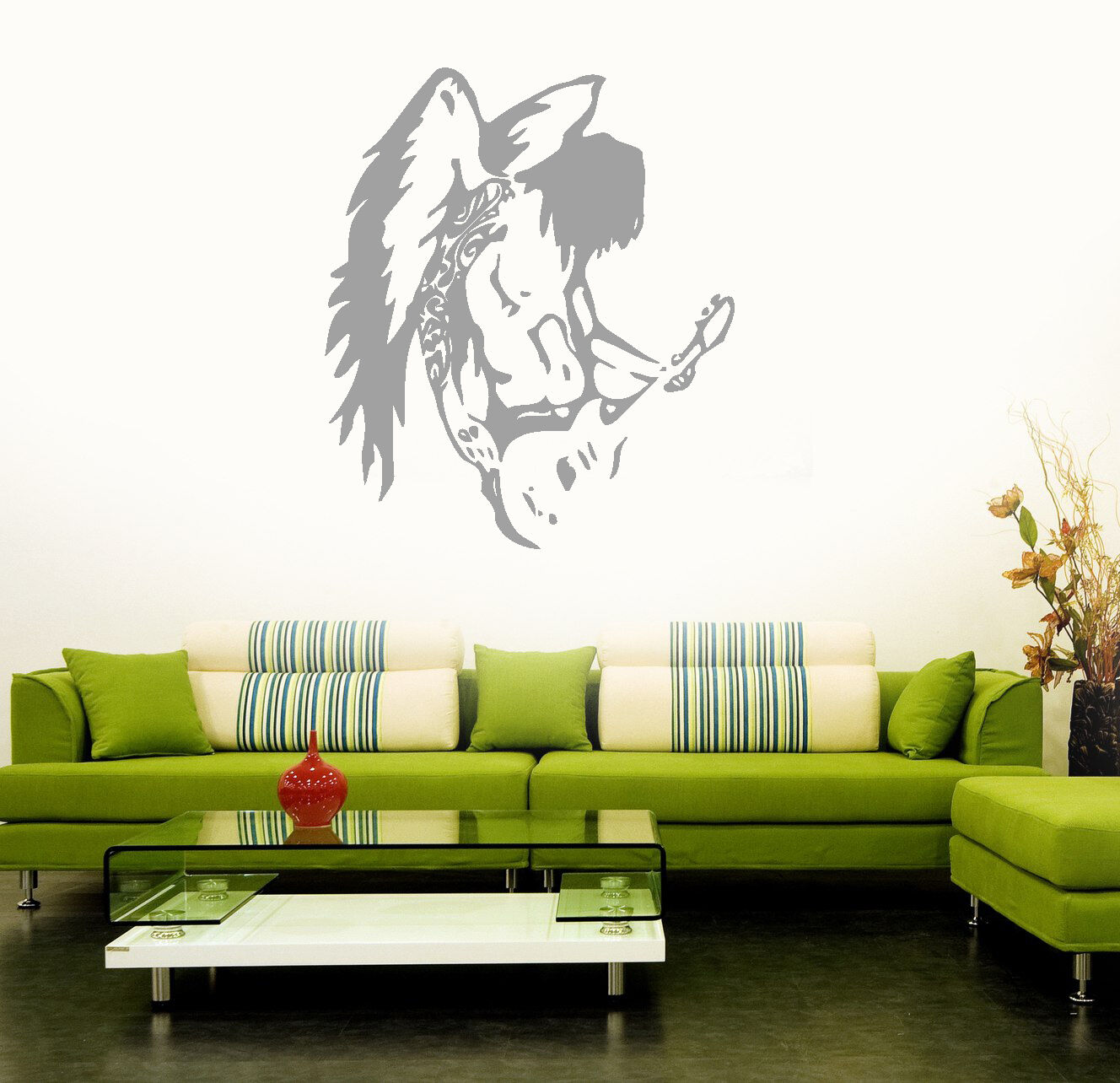 Vinyl Decal Pop Rock Star Music Guitar Wings Wall Stickers (ig1089)