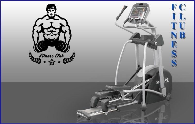 Wandaufkleber, Vinyl, Aufkleber, muskulös, Fitness-Club, Bodybuilding, Hanteln (ig1079)