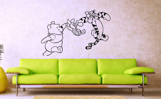 Wandaufkleber, Vinyl, Aufkleber, Kinderzimmer, Winnie The Pooh, Cartoon, Kinderzimmer, Baby (ig1057)