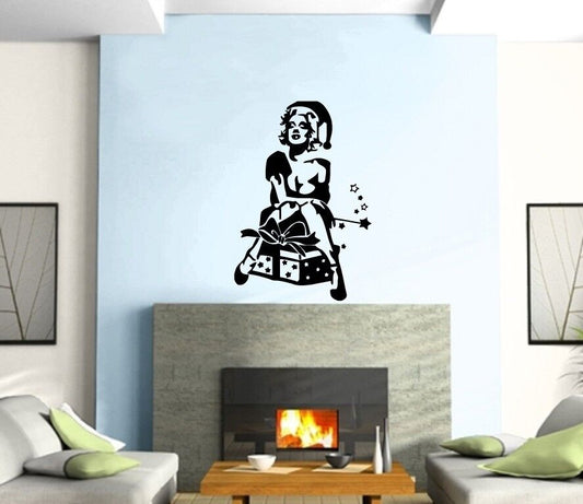 Wall Stickers Vinyl Decal Sexy Girl Holiday Christmas Gifts Nice Decor (ig1029)