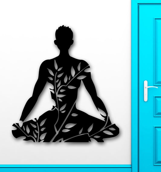 Wall Stickers Vinyl Decal Buddhism Zen Meditation Relax Health Mantra (ig1017)