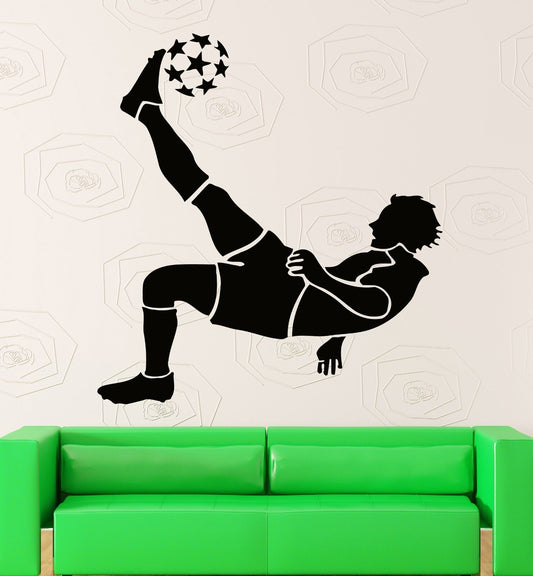 Wall Stickers Vinyl Decal FIFA Soccer Ball Player Sport Decor for Room (ig1012)