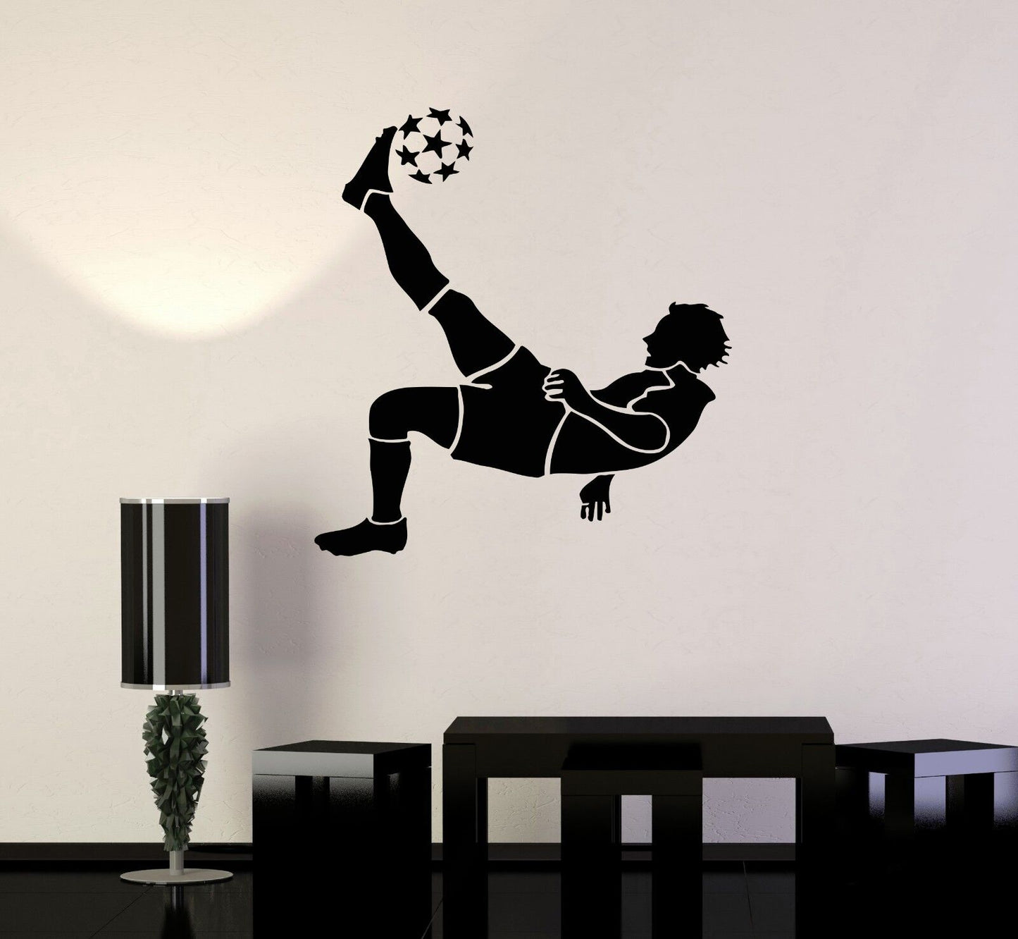 Autocollants muraux en vinyle, décalcomanies de joueur de ballon de football de la FIFA, décor sportif pour chambre (ig1012)