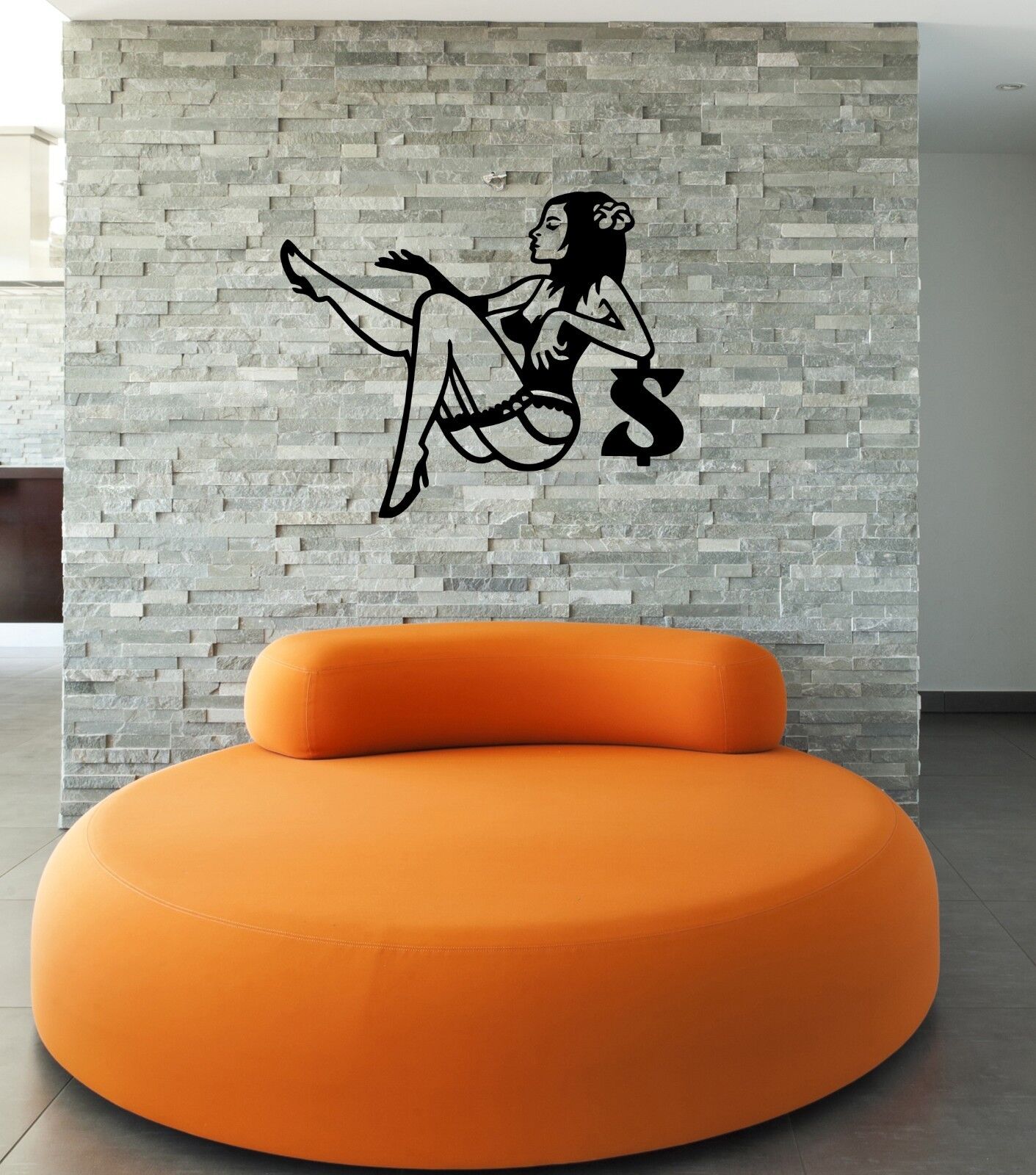 Wall Stickers Vinyl Decal Sexy Girl Tights Lingerie Naked Woman (ig974)