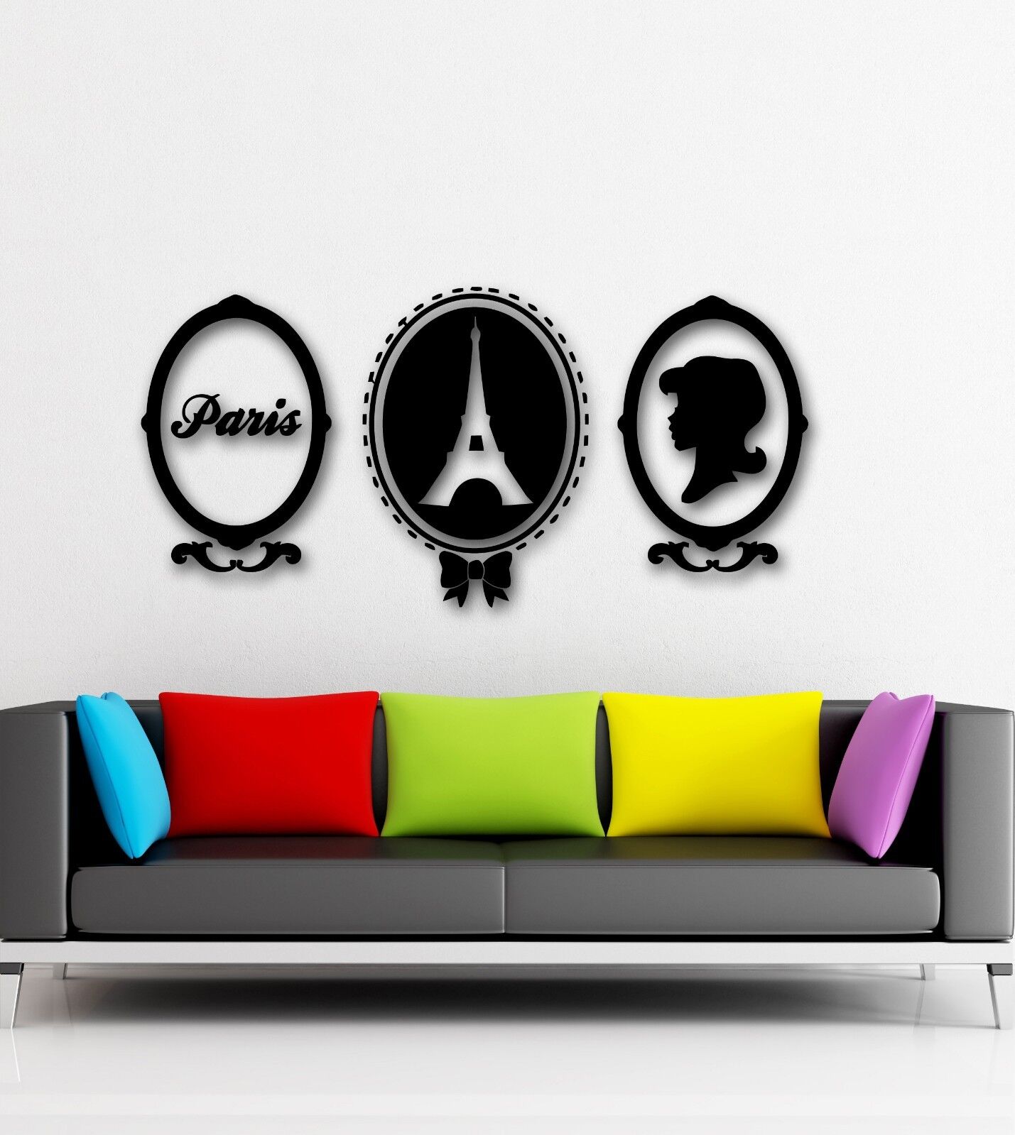 Wall Stickers Vinyl Decal Paris France Eiffel Tower Europe Travel (ig941)