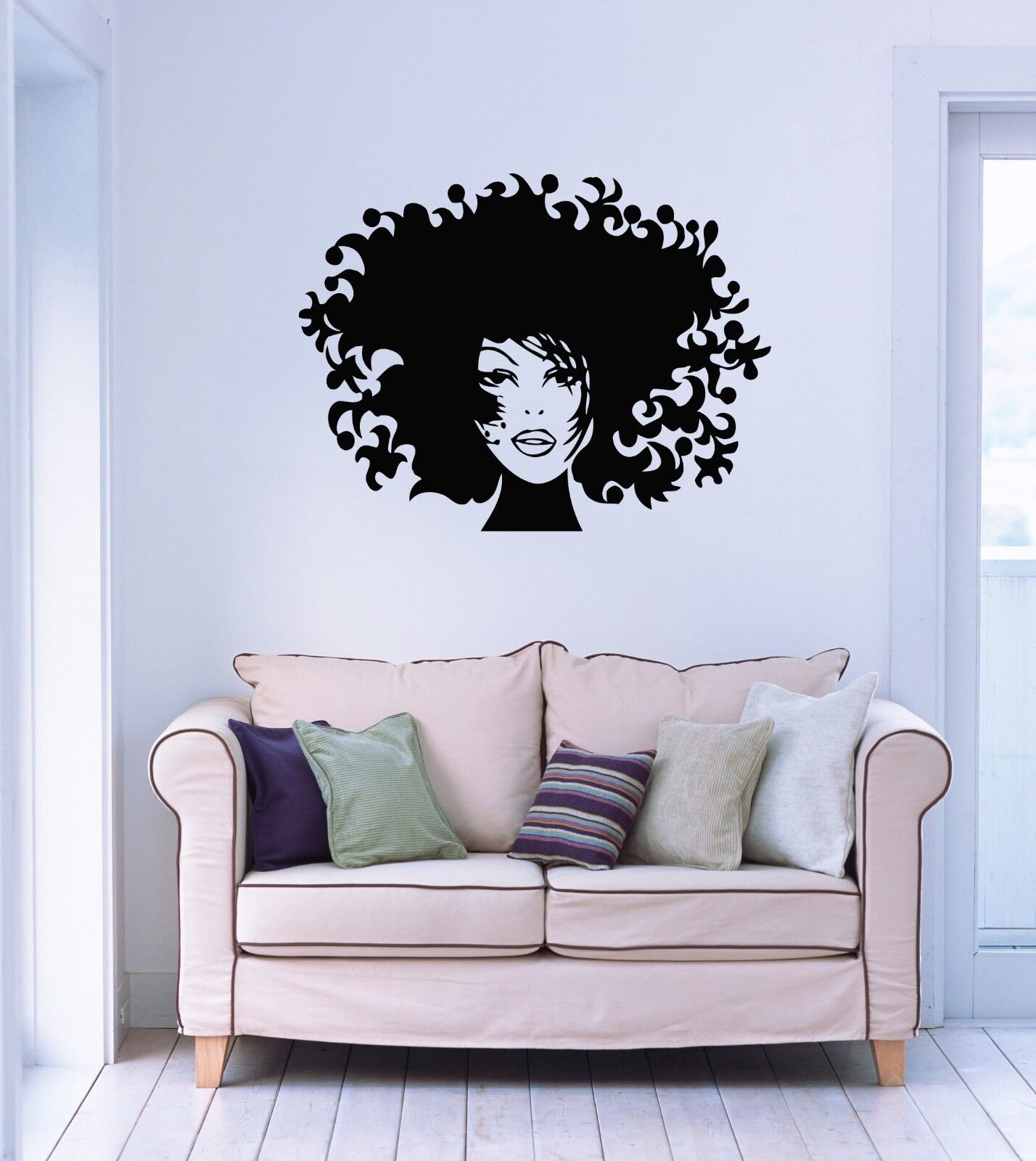 Wall Stickers Vinyl Decal Sexy Girl Hairstyle Hair Salon Hairdresser (ig925)