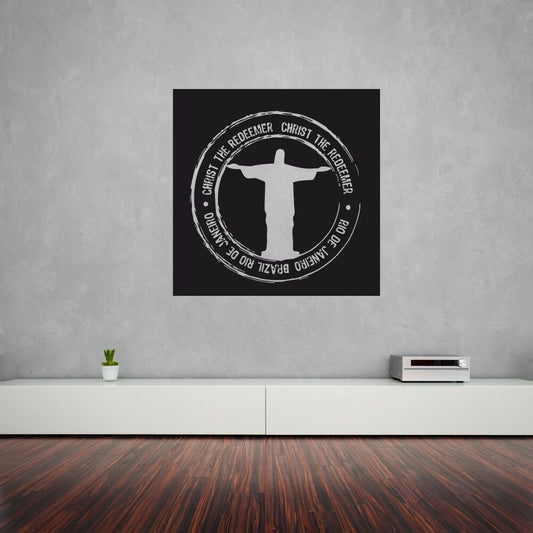 Wall Stickers Vinyl Decal Christ the Redeemer Brazil Christianity (ig922)