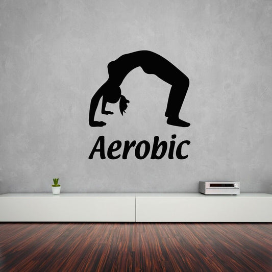 Wall Stickers Vinyl Decal Aerobics Gymnastics Women's Sports (ig921)