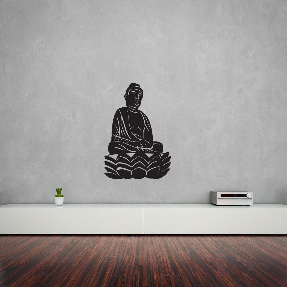 Wandaufkleber, Vinyl, Buddha, Meditation, Erleuchtung, Religion (ig915)