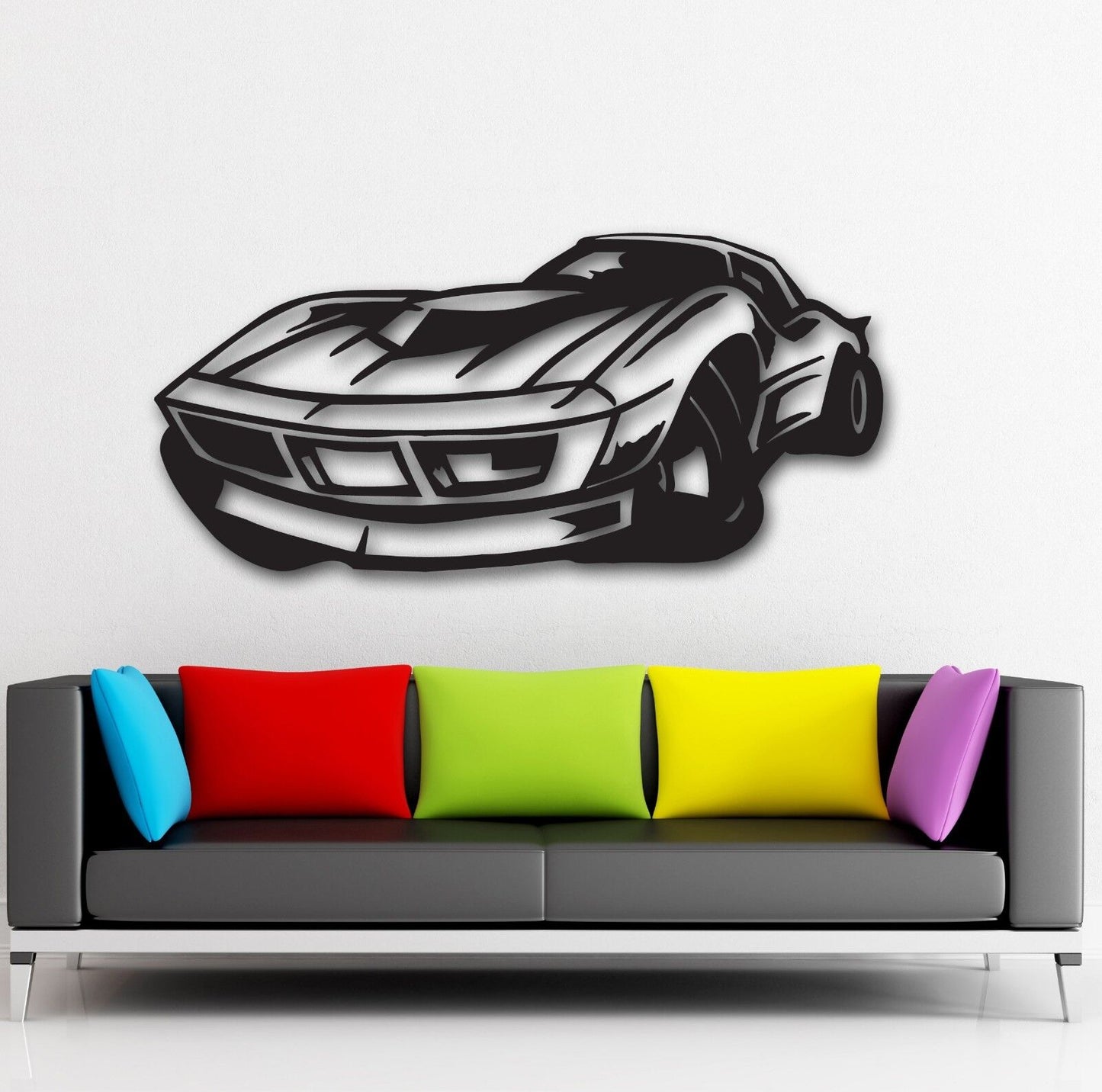 Wall Stickers Vinyl Decal Muscle Car Garage Race (ig897)