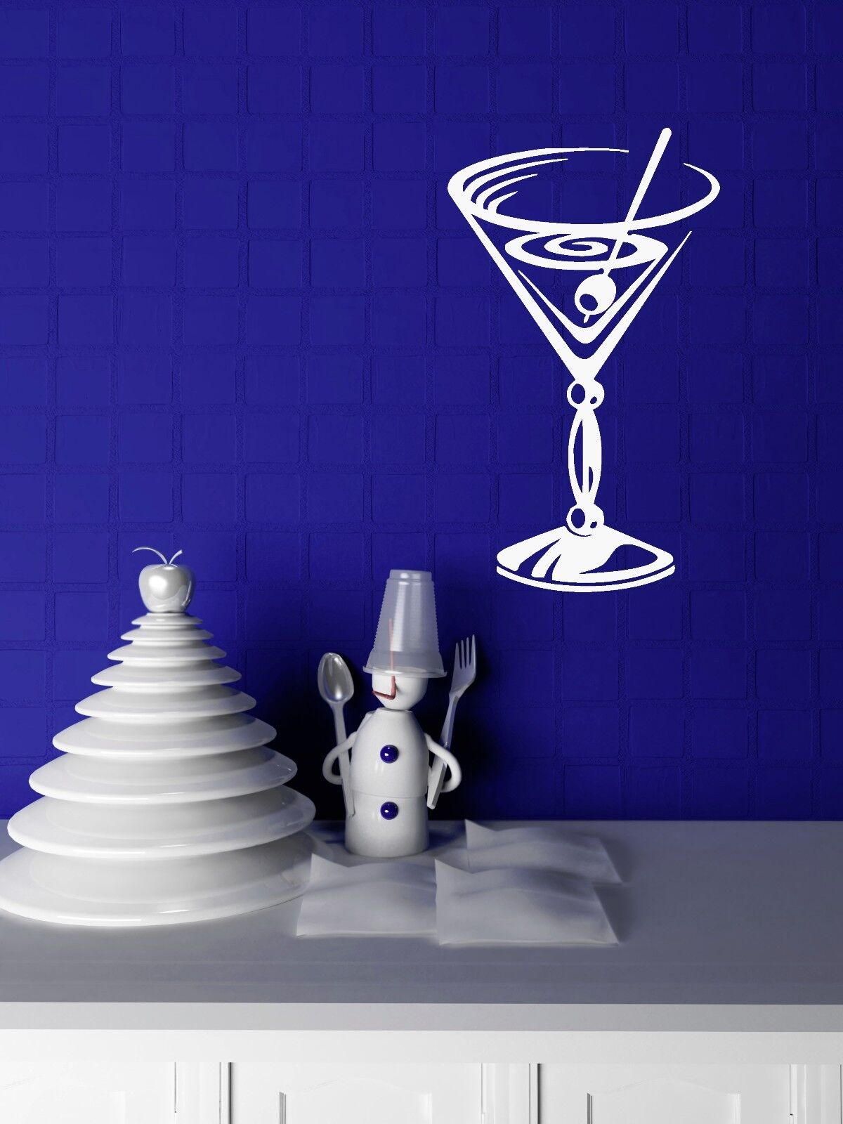 Wall Stickers Vinyl Decal Glass Cocktail Party Night Club Alcohol Drink (ig866)