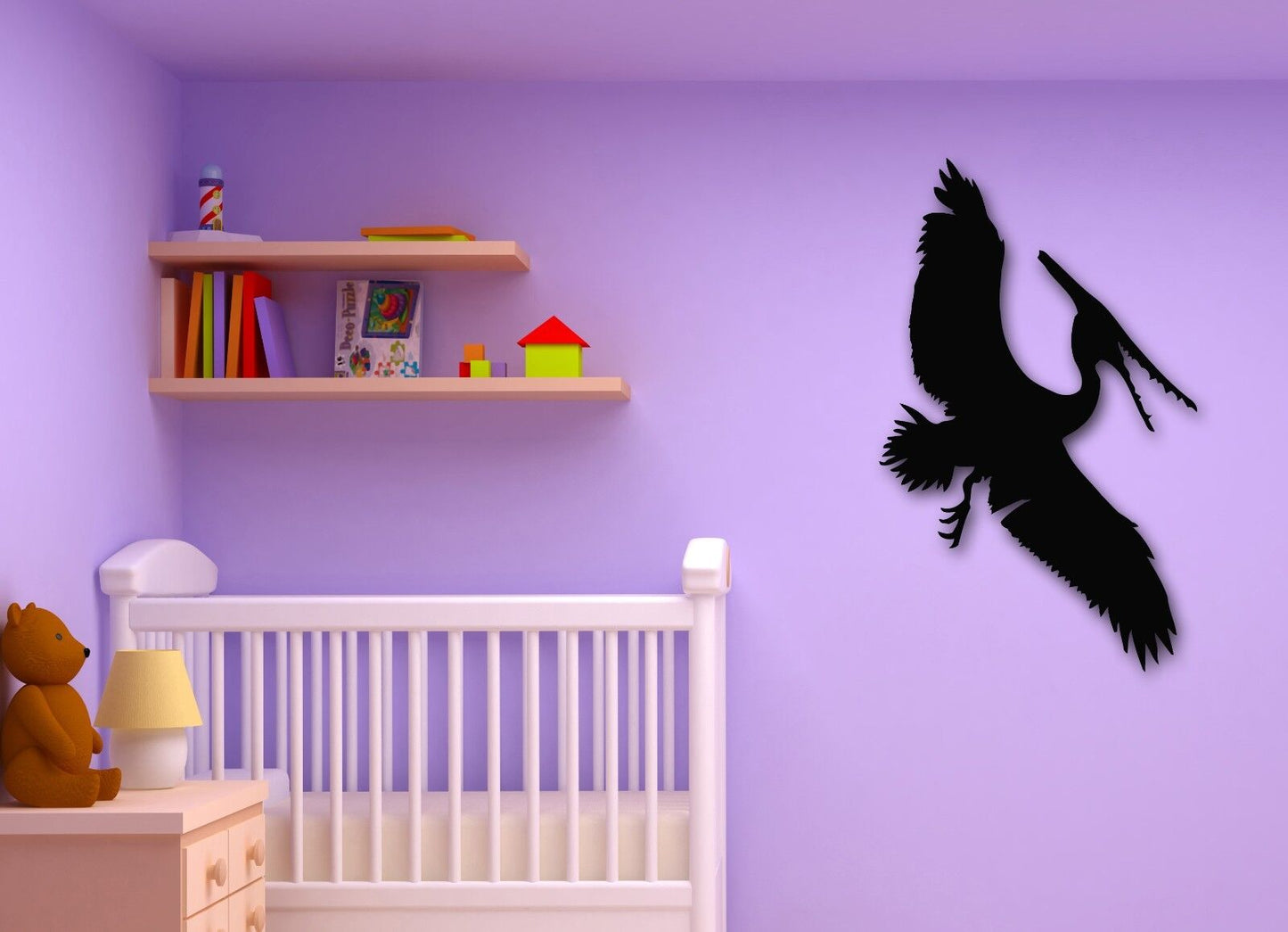 Wandaufkleber, Vinyl, Aufkleber, Flugsaurier, Dinosaurier, für Babyzimmer, Kinderzimmer (ig803)