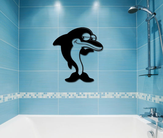 Wall Stickers Vinyl Decal Funny Penguin Marine Animal Bathroom (ig768)