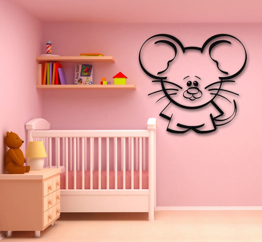 Wall Stickers Vinyl Decal Mouse Animal Decor Children's Rooms (ig753)