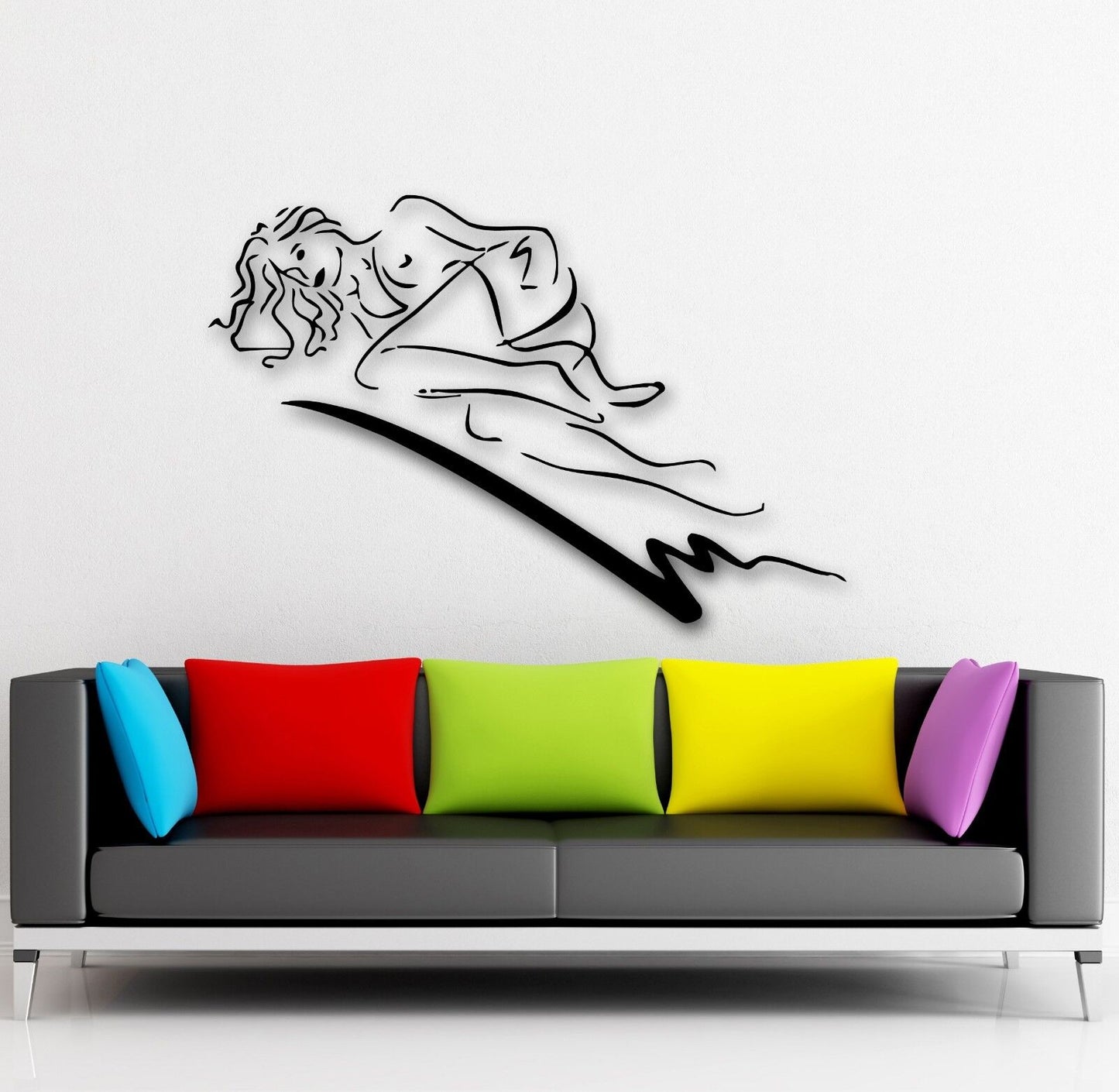 Wall Stickers Vinyl Decal Hot Sexy Girl Abstract Room Decor Lingerie (ig714)