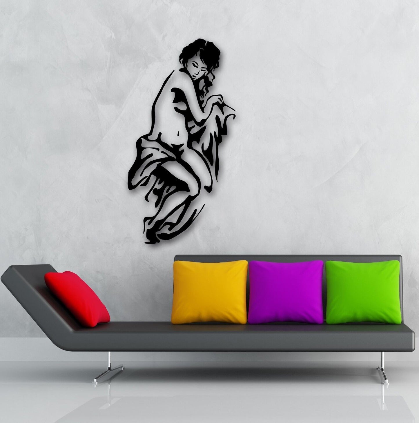 Wall Stickers Vinyl Decal Sexy Girls with no Clothes Naked Cool Decor (ig709)