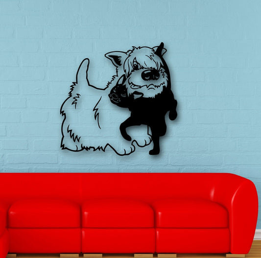 Wall Stickers Vinyl Decal Dog Cat Pets Friendship Cool Room Decor (ig699)