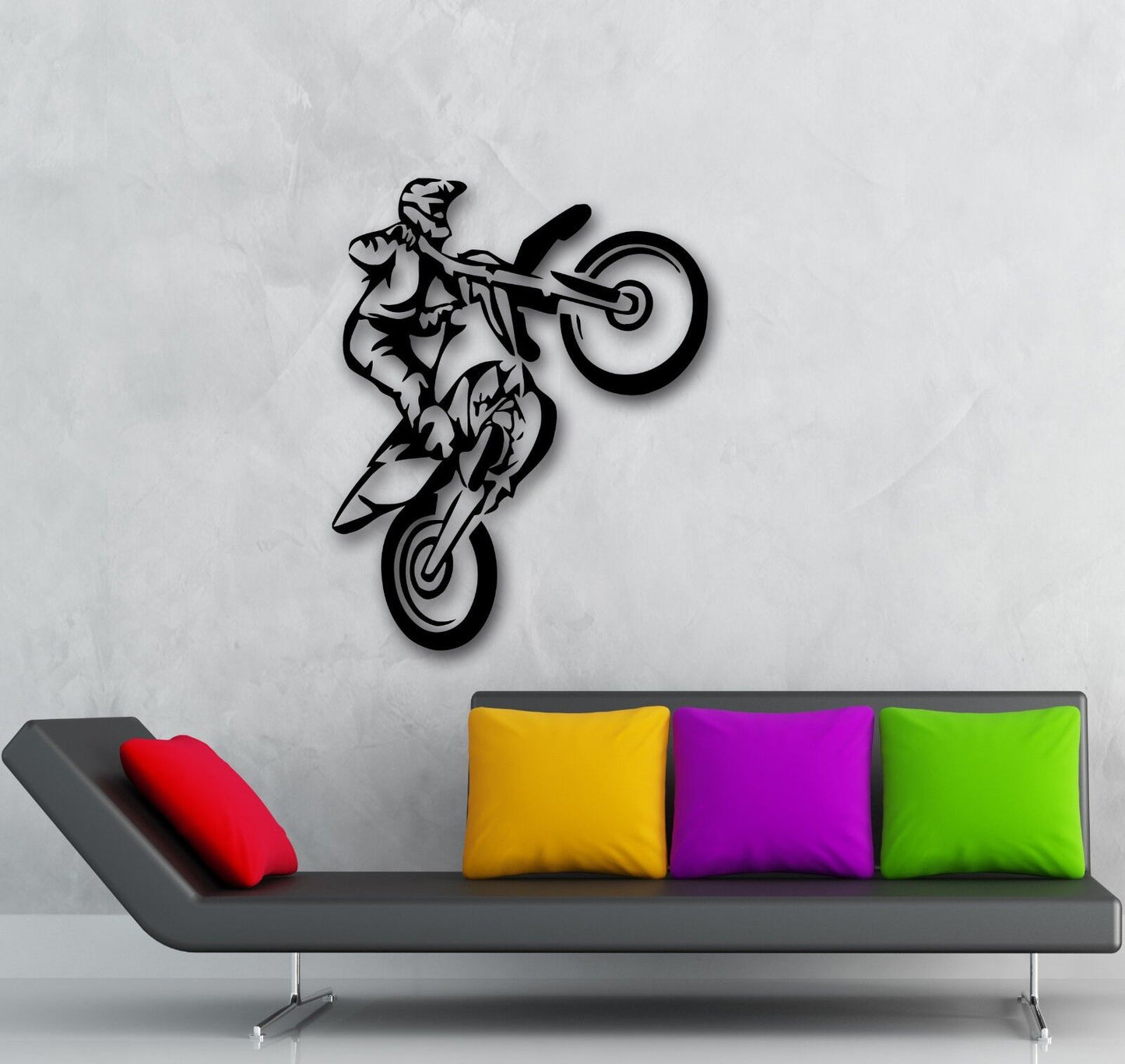 Wall Stickers Vinyl Decal Motorcycle Extreme Sports Race Coolest Stunt (ig665)