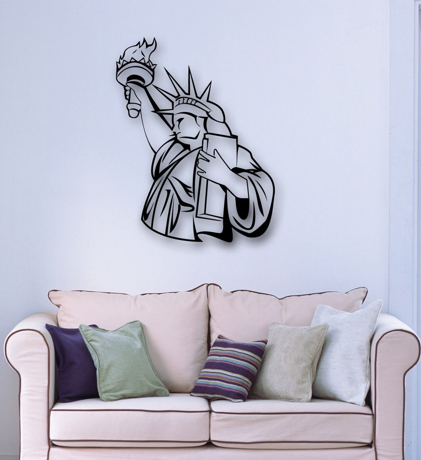 Wall Stickers Vinyl Decal Statue of Liberty Symbol Country USA (ig661)