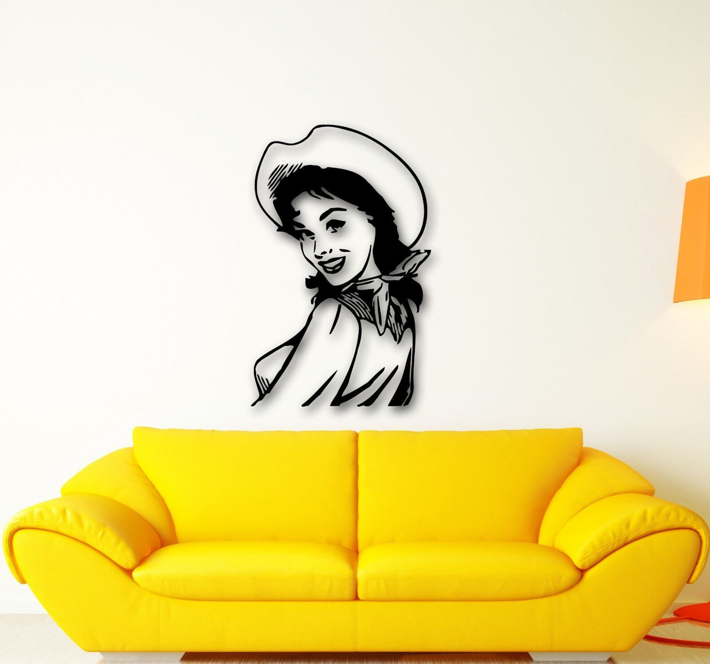 Wall Stickers Vinyl Decal Sexy Pin Up Girl American Woman Farmer (ig658)